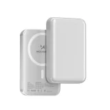 10.000 mAh magnetska power bank s USB-C kabelom od 25 cm - bijela 2
