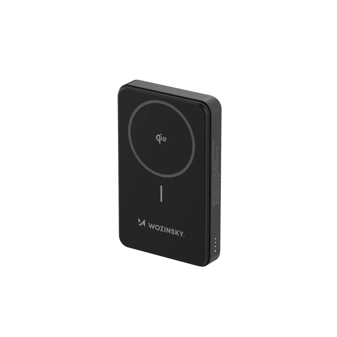 Baterie externă magnetică Qi2 de 10000 mAh cu porturi de încărcare USB-A și USB-C PD de 22,5 W - negru 2