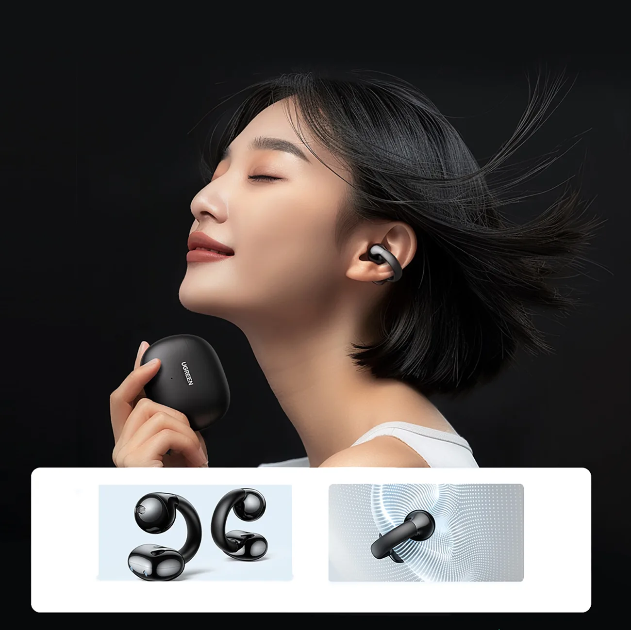 HiTune S3 AI ENC TWS Wireless Earbuds - Black 7