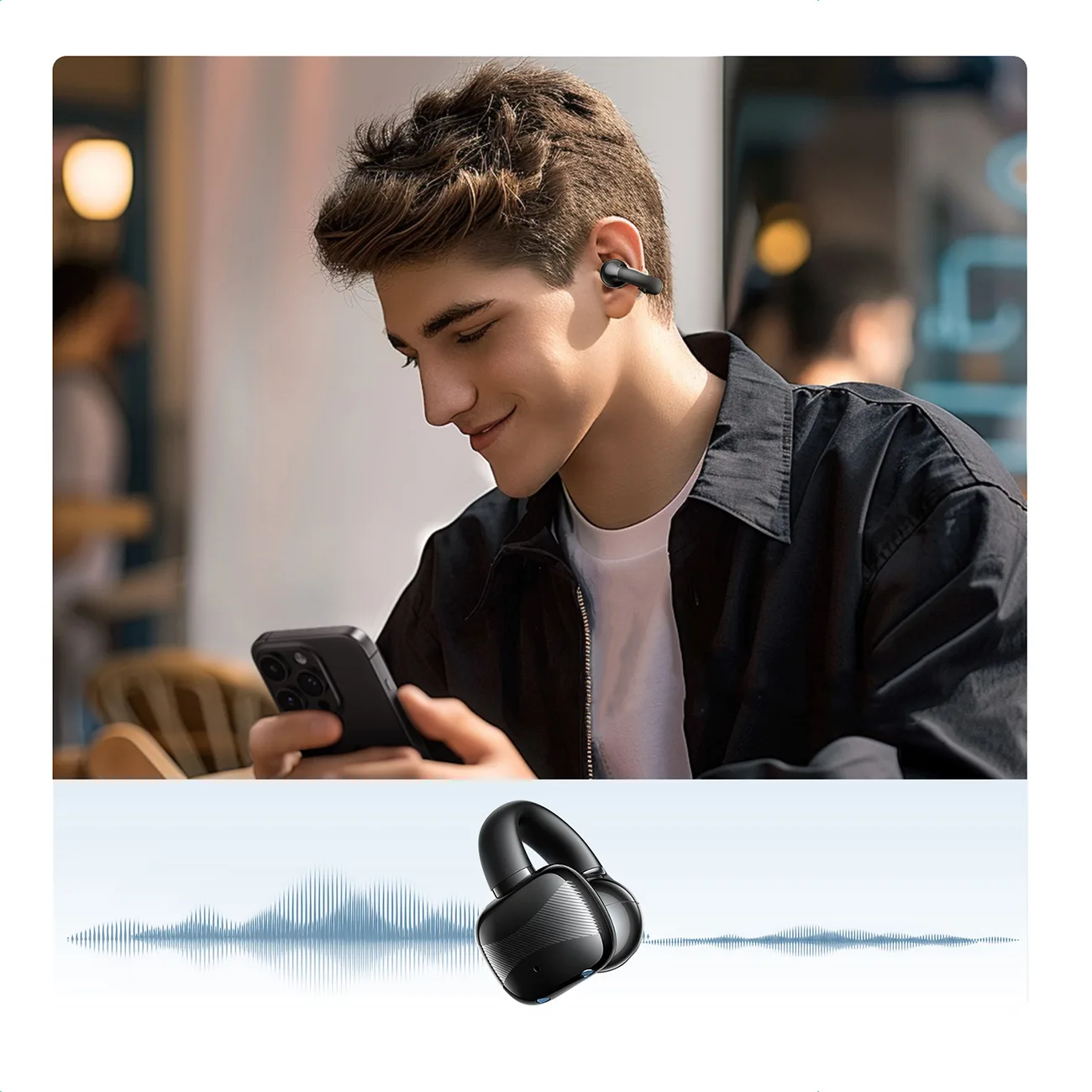 HiTune S3 AI ENC TWS Wireless Earbuds - Black 9