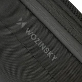 Plecak miejski Premium na jedno ramię antykradzieżowy z organizerem i USB - czarny 5