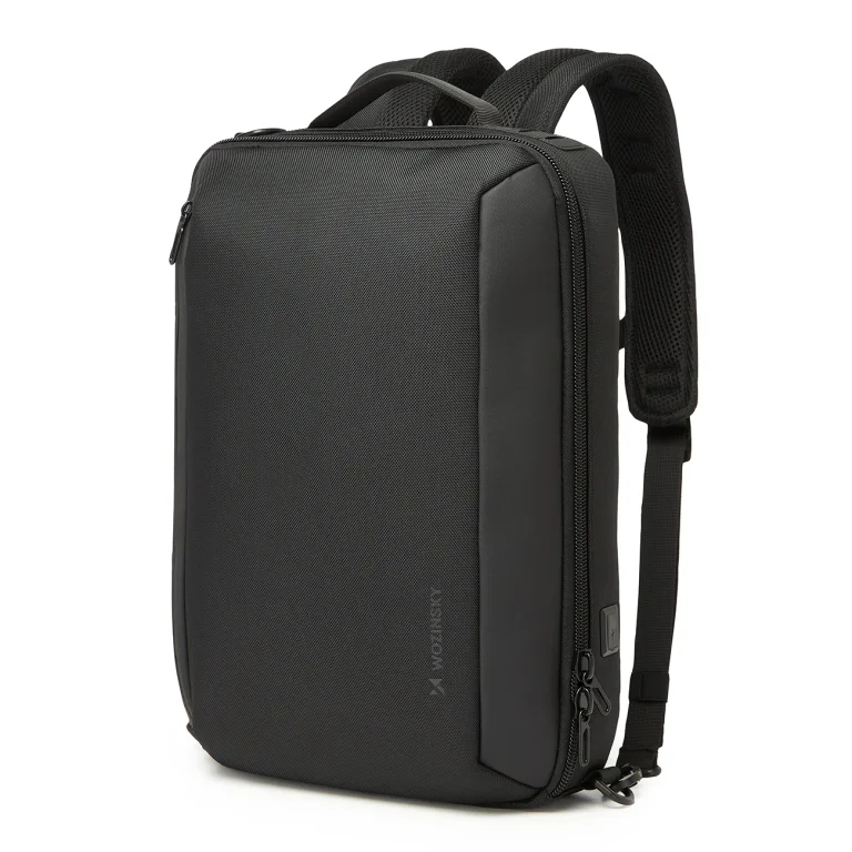 Prémium 15,6 hüvelykes laptop hátizsák USB-porttal, 42x8x28 cm – fekete