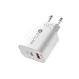 20 W-os USB-A–USB-C fali töltő 1 m-es USB-C–iPhone Lightning kábellel – fehér 2