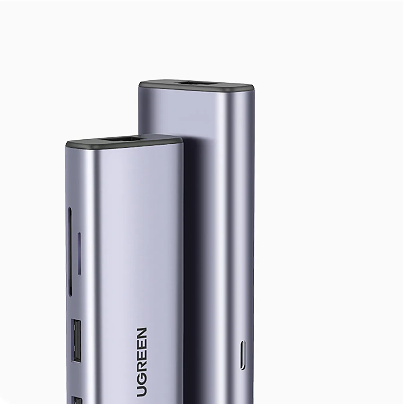 HUB Adapter USB-C - USB-A / HDMI / RJ45 / czytnik kart SD i TF / USB-C PD 100W - szary 5