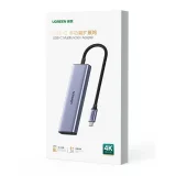 6-in-1-USB-C-Hub-Adapter – HDMI / USB-A / SD- & TF-Kartenleser – Grau 3