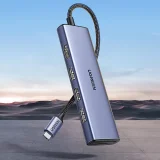 6-in-1-USB-C-Hub-Adapter – HDMI / USB-A / SD- & TF-Kartenleser – Grau 5
