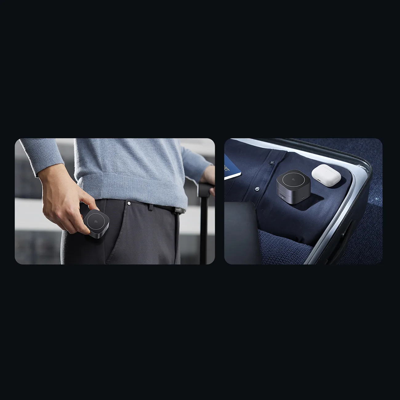 3 az 1-ben MagSafe Qi2 USB-C induktív töltő telefonhoz és fejhallgatóhoz - Fekete 6
