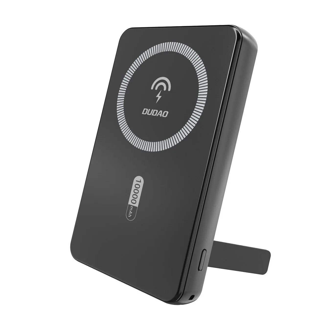 K14S+ 10000 mAh-s power bank 20 W-os USB-A / USB-C / MagSafe állvánnyal – fekete