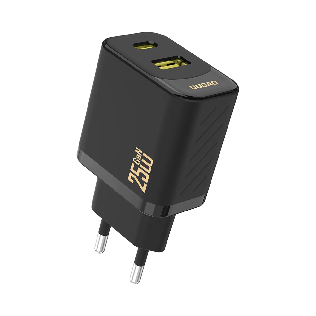 25 W-os USB-A/USB-C gyors fali töltő – fekete