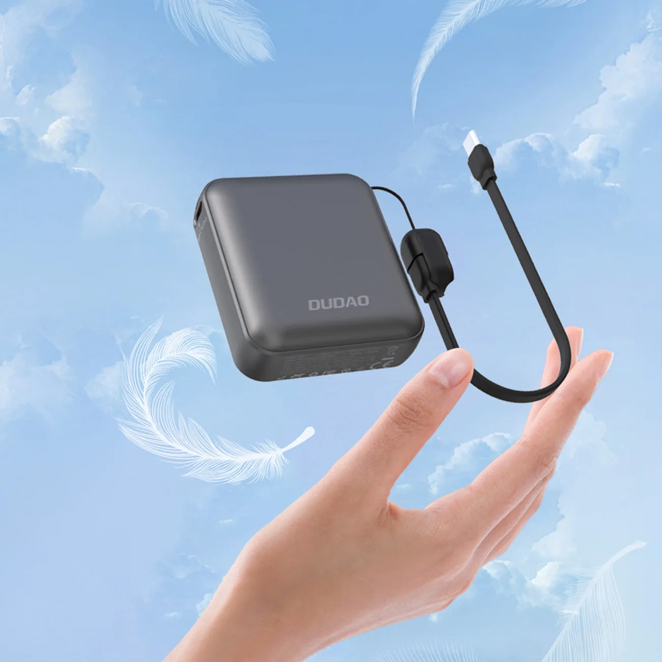 K22+ 10000mAh Power Bank s narukvicom i 22,5W USB-C kabelom - Siva 2