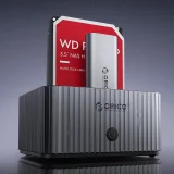 IT28E-C dokkolóállomás klónozási funkcióval, 2 db M.2 NVMe 2,5'' / 3,5'' HDD / 2,5'' SSD meghajtóhoz – szürke 3