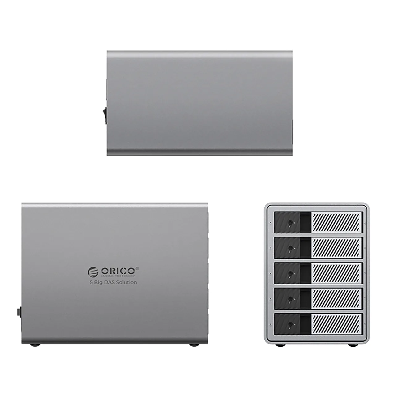 Matrice de discuri 9858T3 cu Thunderbolt 3 pentru 5 unități HDD/SSD SATA de 2,5'' / 3,5'' - gri 2