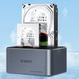 Stacja dokująca 6656C3-C z klonowaniem offline na 5 dysków 2.5'' / 3.5'' SATA HDD / SSD - szara 3