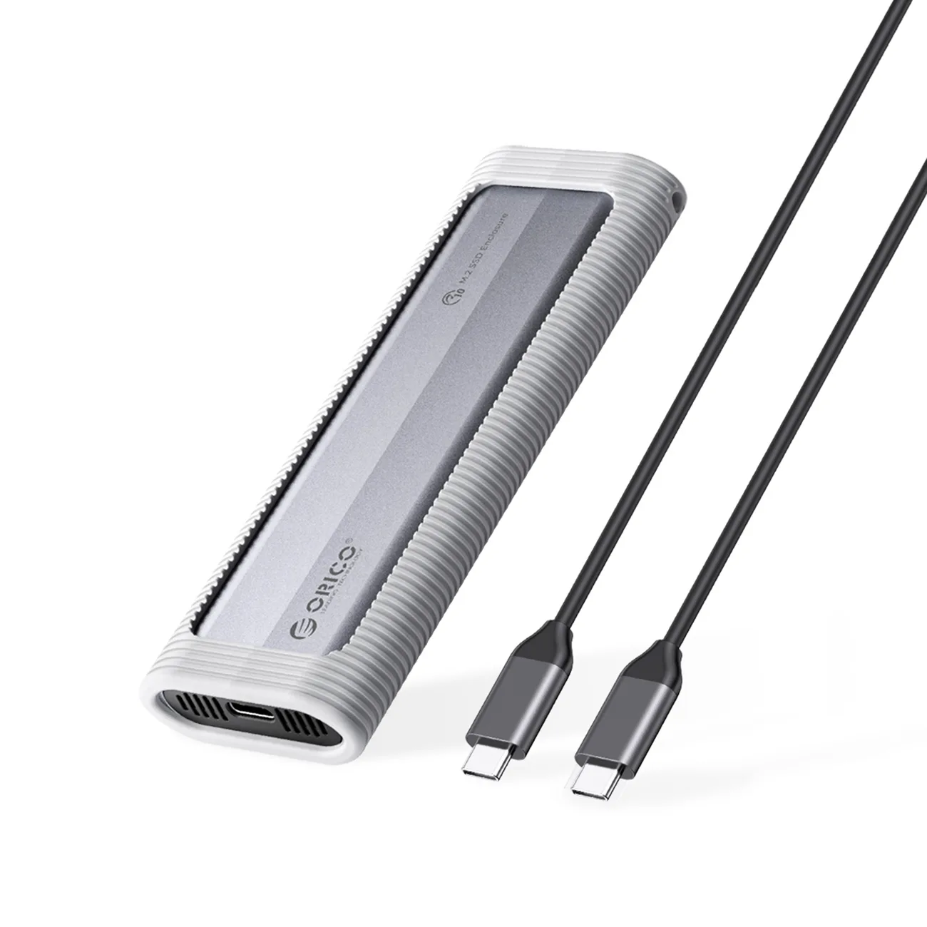 AXM2S-G2 M.2 NVMe / NGFF USB-C 10 Gb/s meghajtóház – szürke