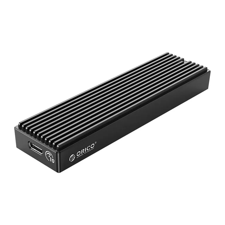 M2PV-C3 M.2 NVMe USB-C 10 Gb/s meghajtóház – fekete