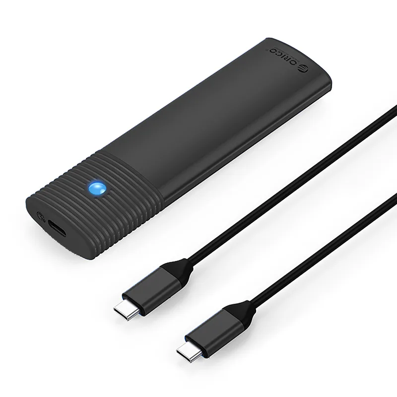 Carcasă pentru unitate PWM2 M.2 NGFF SATA USB-C 5 Gb/s - negru