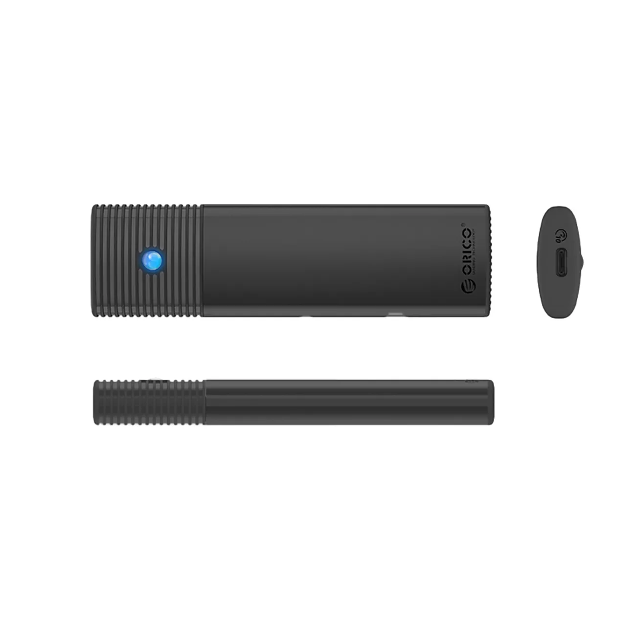 Carcasă pentru unitate PWM2 M.2 NGFF SATA USB-C 5 Gb/s - negru 2
