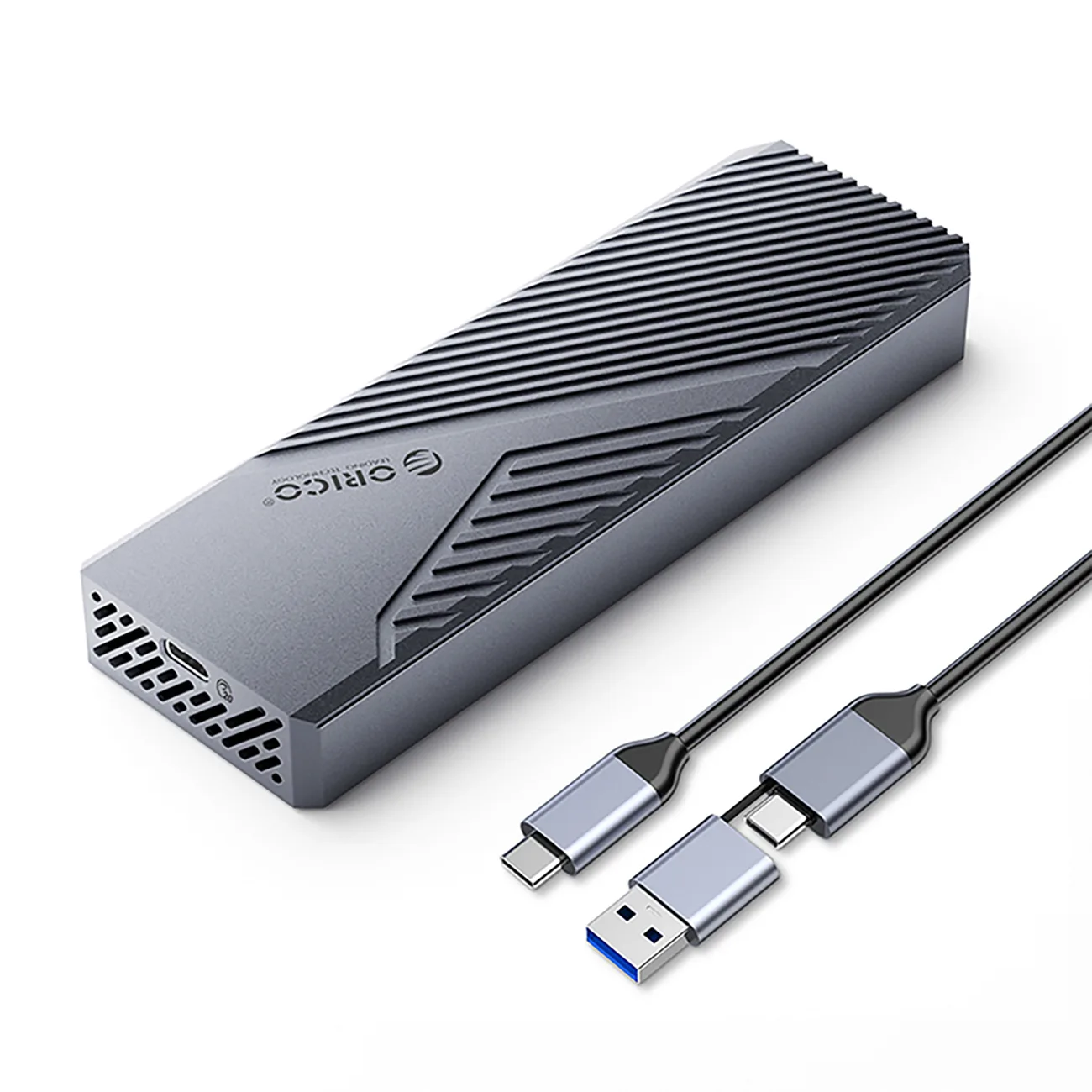 CNM2-G20 M.2 NVMe USB-C 20 Gb/s meghajtóház – szürke