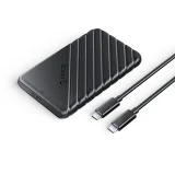 25PW1C-C3 2,5-Zoll-HDD/SSD-Gehäuse mit USB-C, 6 Gb/s – Schwarz