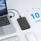 25PW1C-C3 2,5-Zoll-HDD/SSD-Gehäuse mit USB-C, 6 Gb/s – Schwarz 3