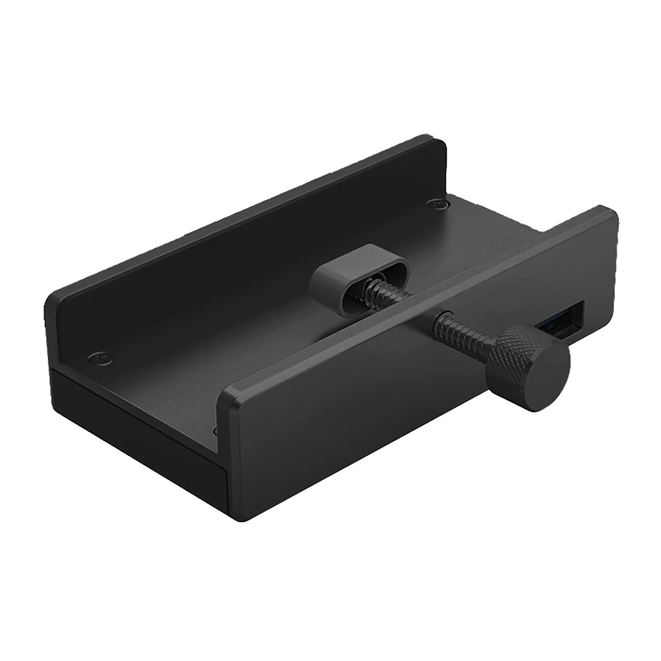 Hub rozdzielacz MH4PU na zacisk do biurka monitora 4x USB-A - czarny 2