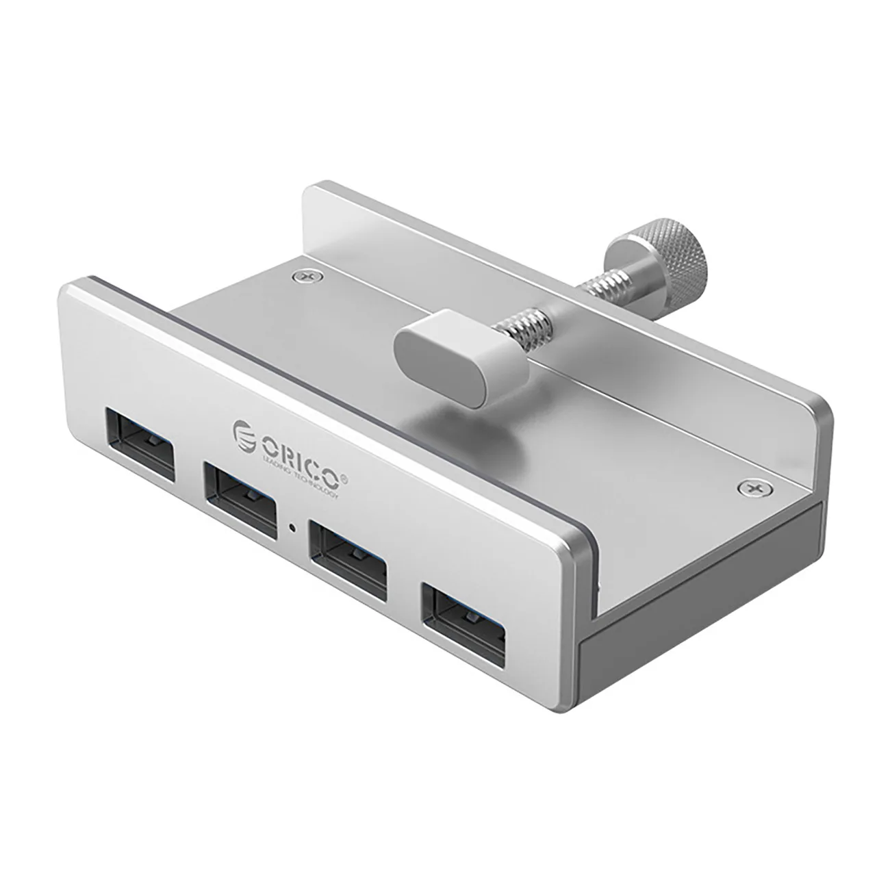 MH4PU 4x USB-A monitor asztali rögzítő hub - ezüst