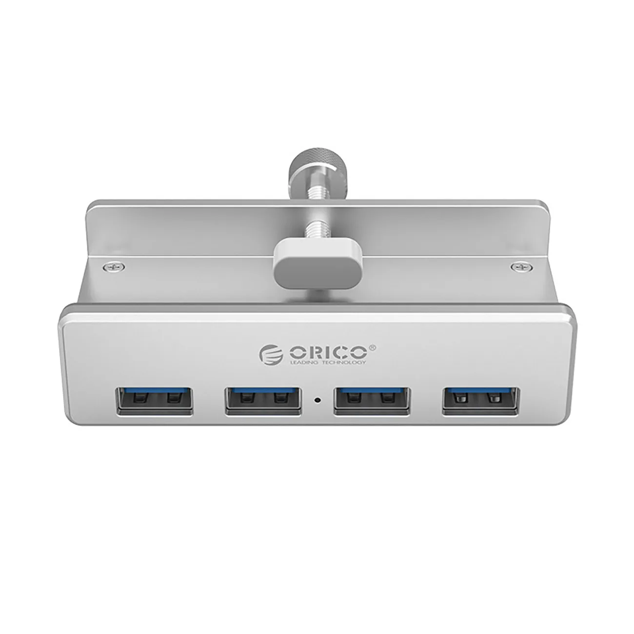 MH4PU 4x USB-A monitor asztali rögzítő hub - ezüst 2