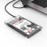 2139C3 2,5'' HDD/SSD USB-C 5 Gb/s puzdro – priehľadné 2