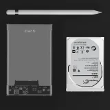 2139C3 2,5'' HDD/SSD USB-C 5 Gb/s puzdro – priehľadné 4