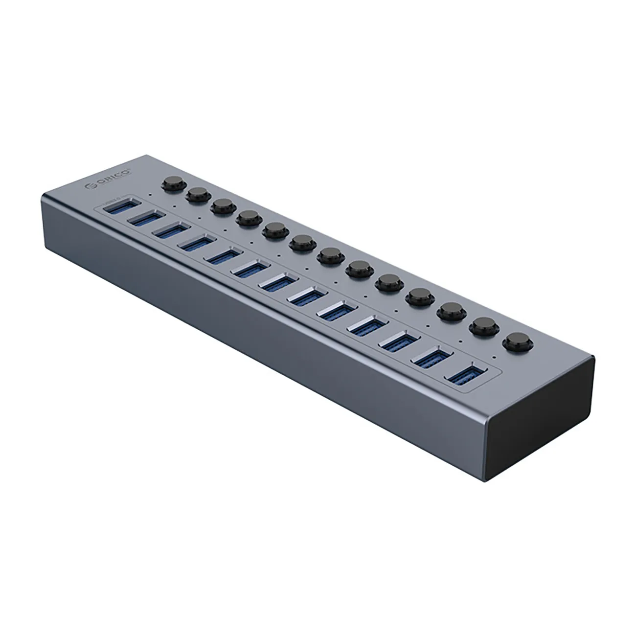 BT2U3-13AB hub 13 db USB-A porttal – szürke