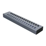 BT2U3-16AB Hub mit 16 USB-A-Anschlüssen – grau