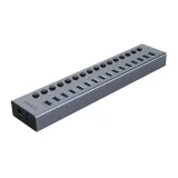 BT2U3-16AB Hub mit 16 USB-A-Anschlüssen – grau 2