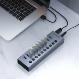 BT2U3-16AB Hub mit 16 USB-A-Anschlüssen – grau 4