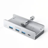 MH4PC hub USB-C / USB-A USB-C csatlakozókkal – ezüst