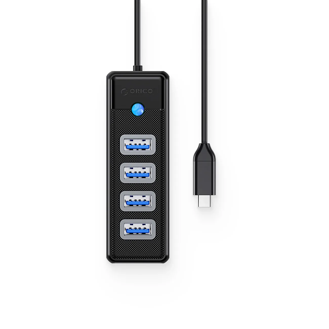 PW4U-C3 USB-C Hub - 4x USB-A - crna 2