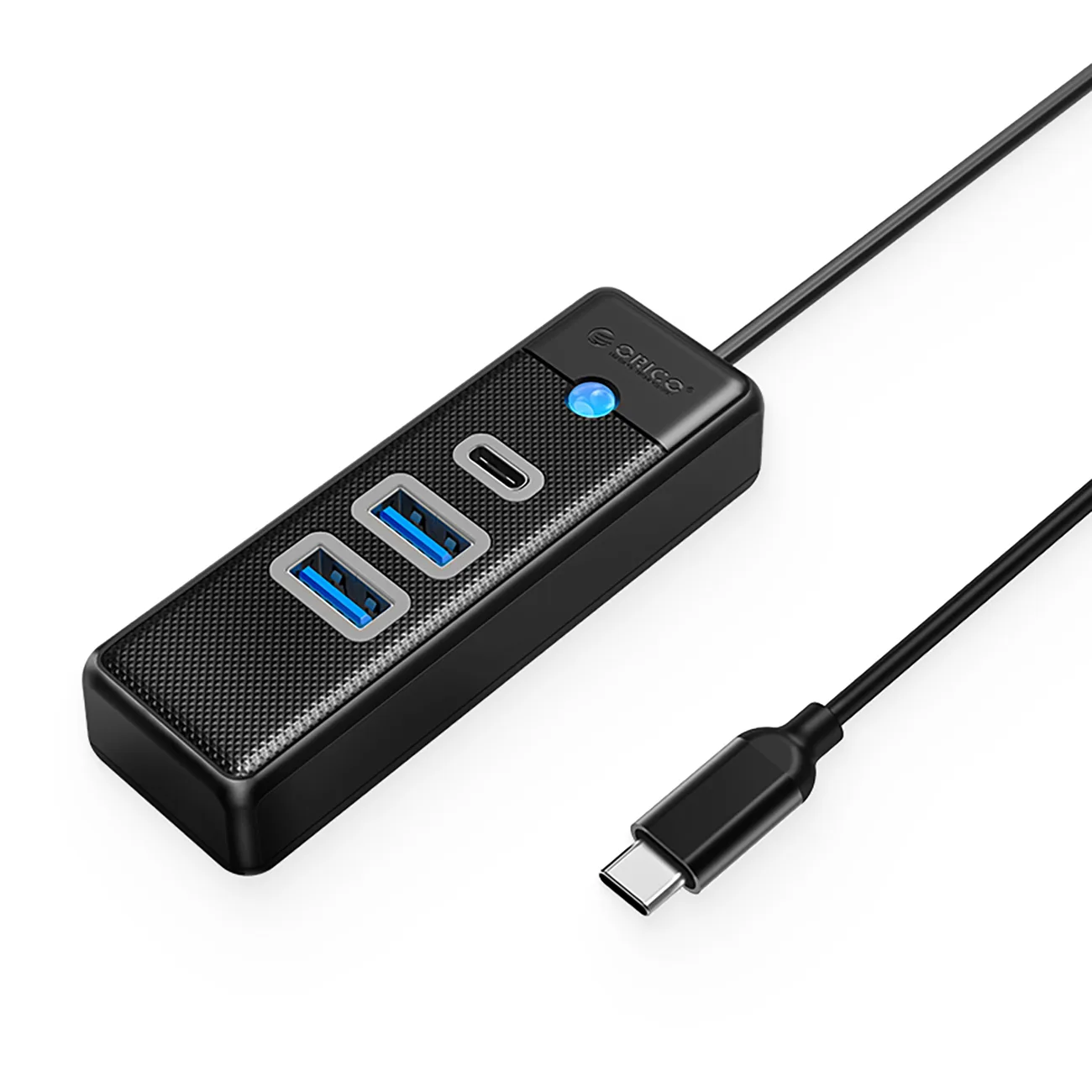 PWC2U-C3 USB-C – USB-A USB-C hub – fekete