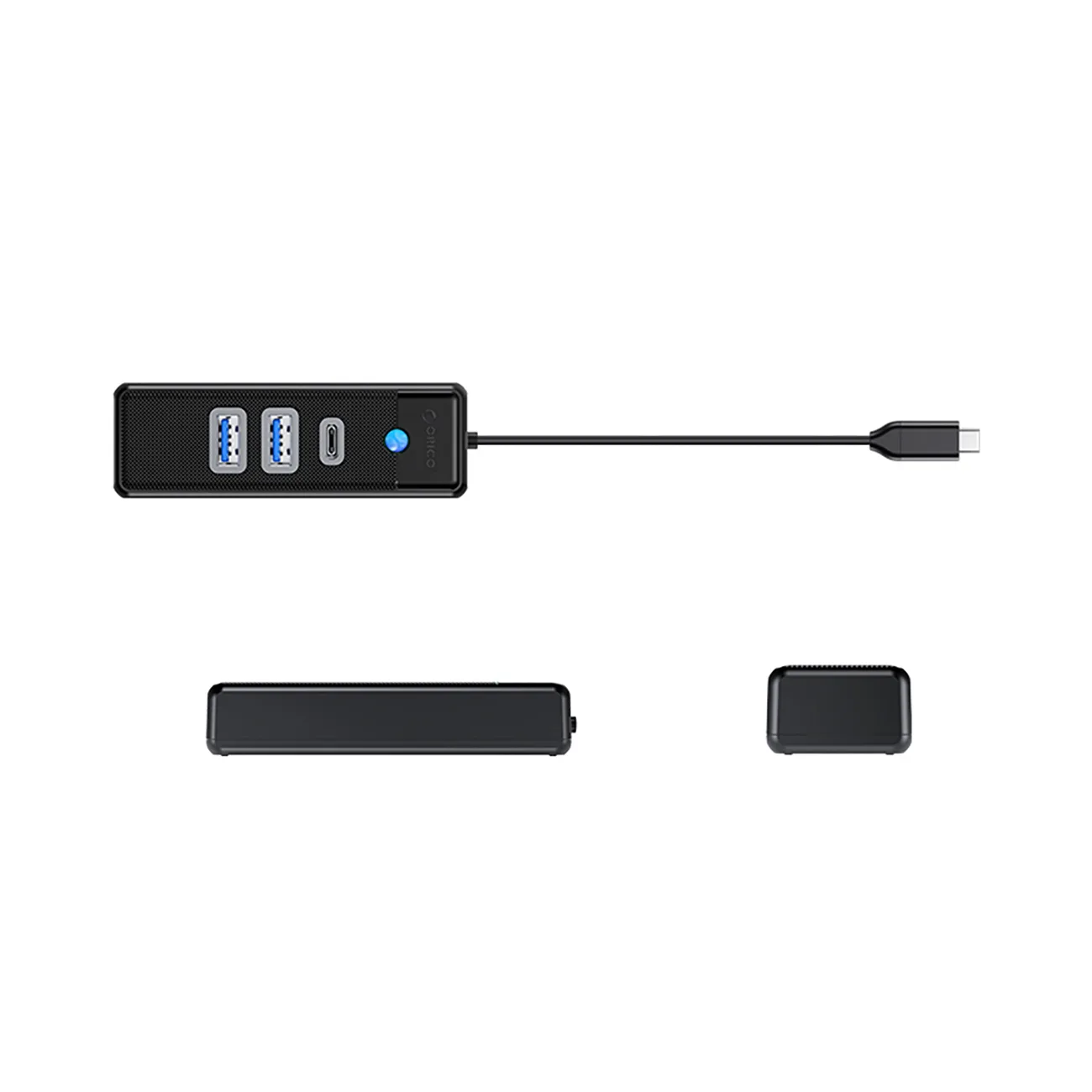 PWC2U-C3 USB-C – USB-A USB-C hub – fekete 2