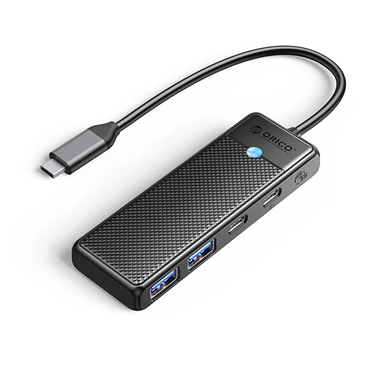 PAPW2AC-C3 hub, USB-C–USB-A elosztó – fekete