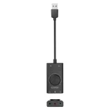 Karta dźwiękowa SC2 zewnętrzna wielofunkcyjna USB-A - czarna