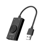 Karta dźwiękowa SC2 zewnętrzna wielofunkcyjna USB-A - czarna 2