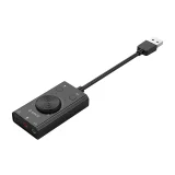 Karta dźwiękowa SC2 zewnętrzna wielofunkcyjna USB-A - czarna 5