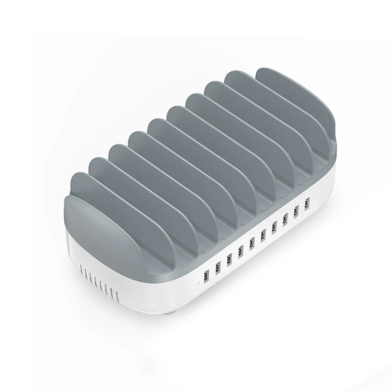 DUK-10P-V1 Intelligente Ladestation für Smartphones und Tablets, 10x USB-A – Weiß