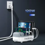 DUK-10P-V1 Intelligente Ladestation für Smartphones und Tablets, 10x USB-A – Weiß 5