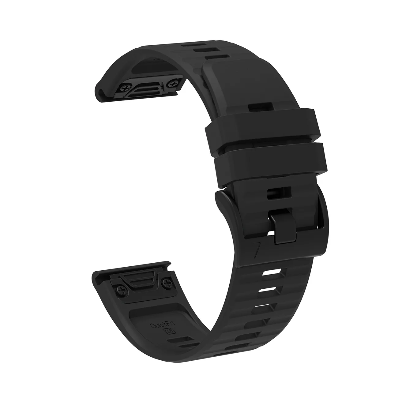 Szilikon szíj a Garmin Fenix 3/5X/6X/7X Pro okosórához – fekete