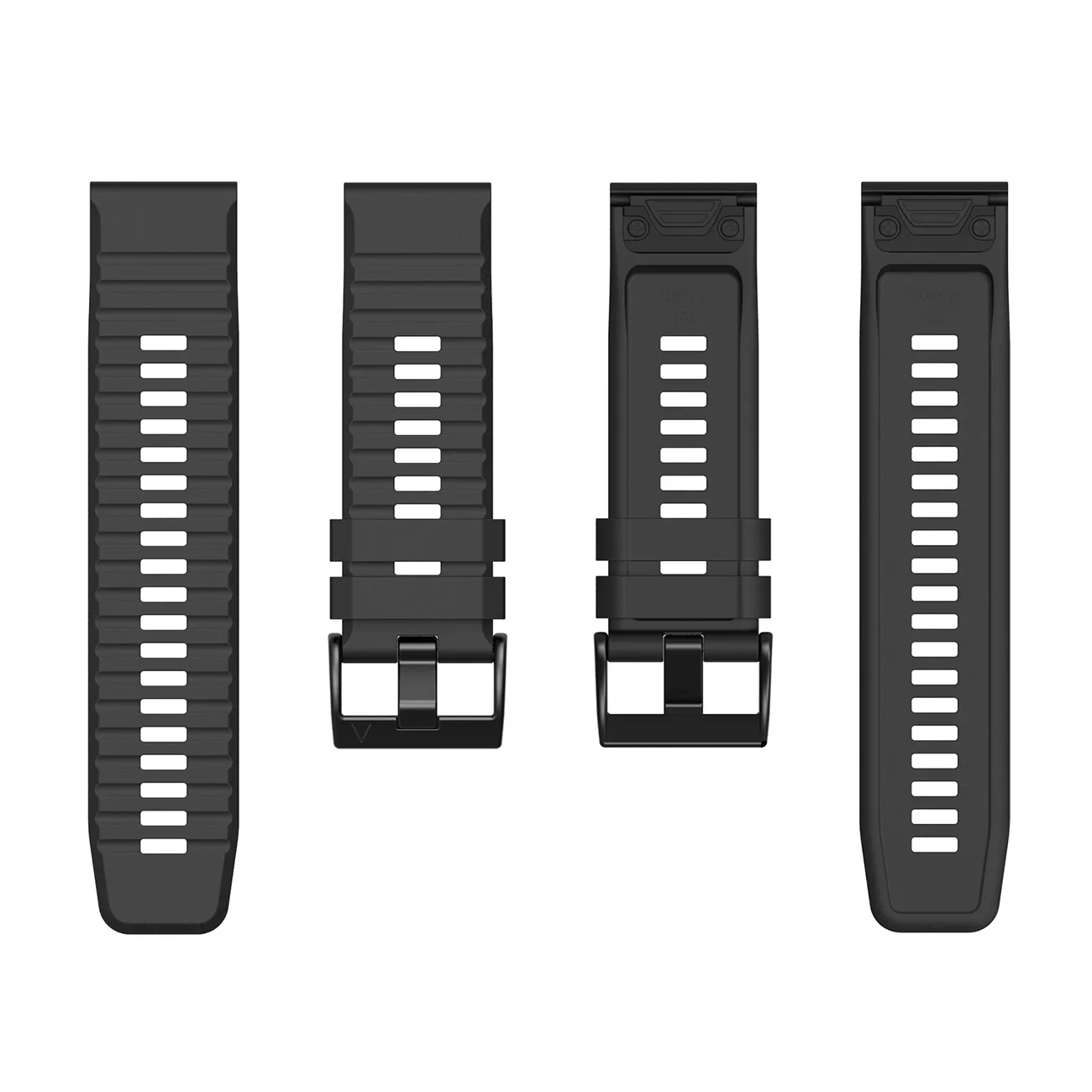 Curea din silicon pentru ceasul inteligent Garmin Fenix 3/5X/6X/7X Pro - negru 3