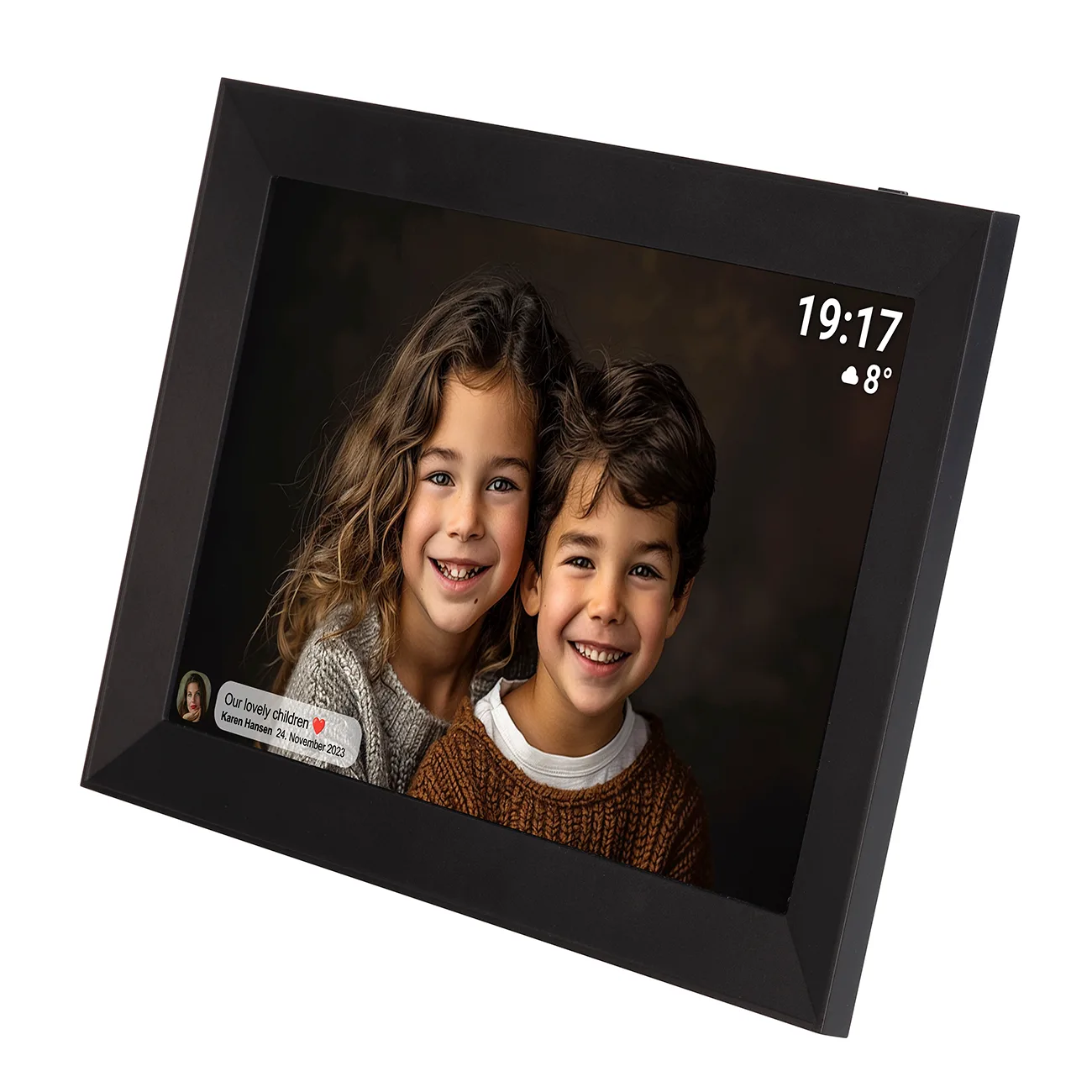 PFF-1012B 10,1'' 16 GB Wi-Fi microSD digitális képkeret - fekete