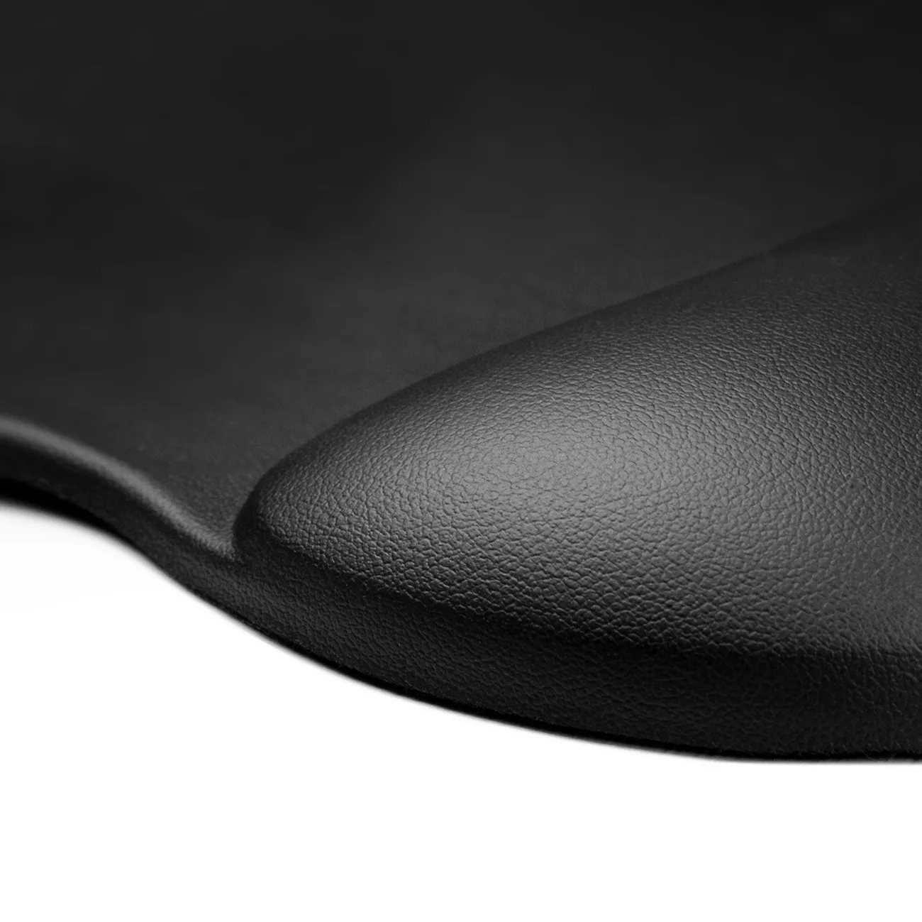 Ergonomski podlog za miš i naslon za zapešće, gel, ekokoža, veliki, neklizajući - crni 3