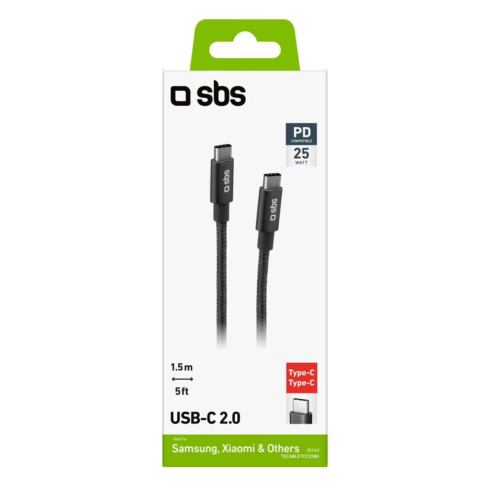 Kabel przewód USB-C Power Delivery 25W 1.5m - szary 2