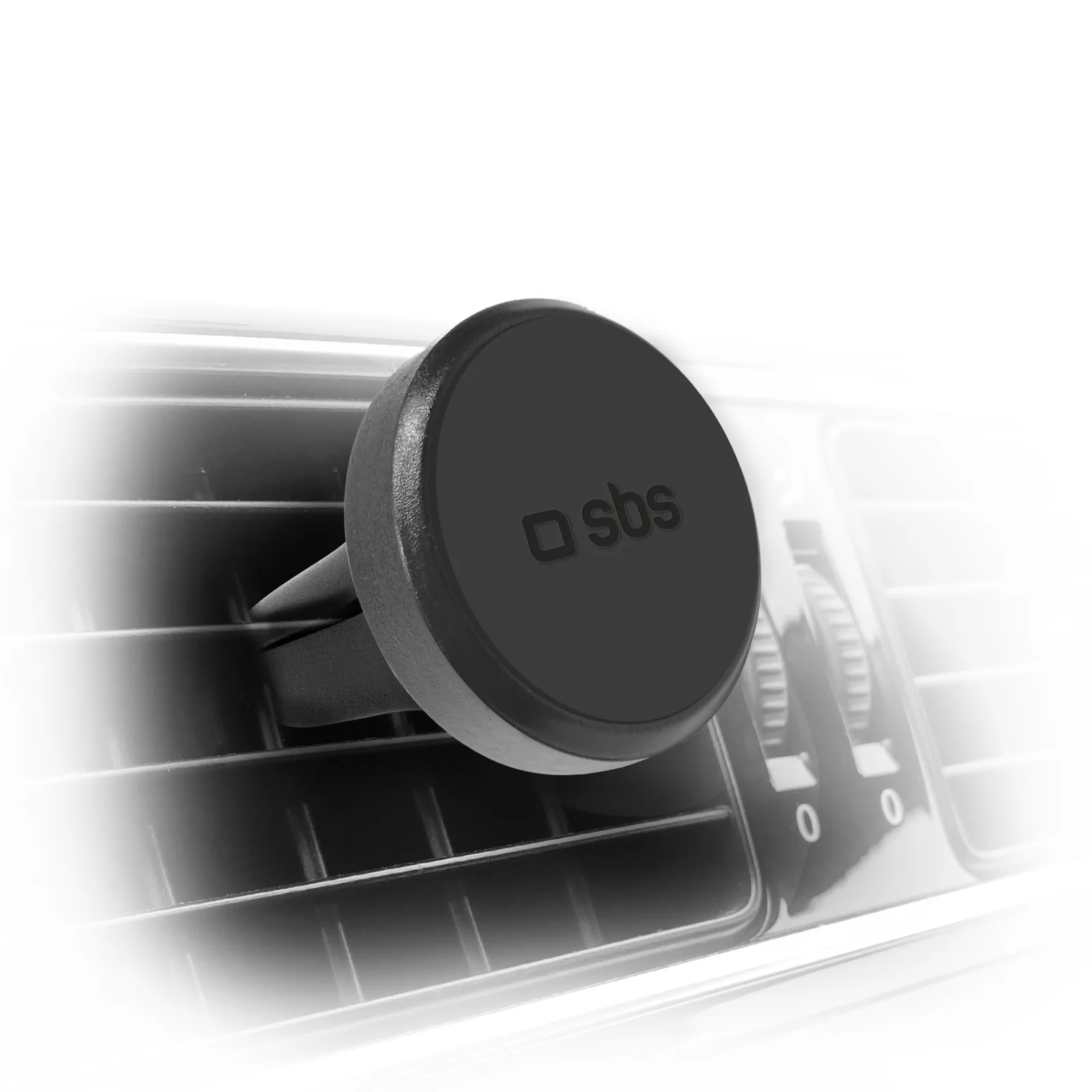 Suport magnetic pentru smartphone-uri, diametru 33 mm, pentru gura de aerisire - negru 4