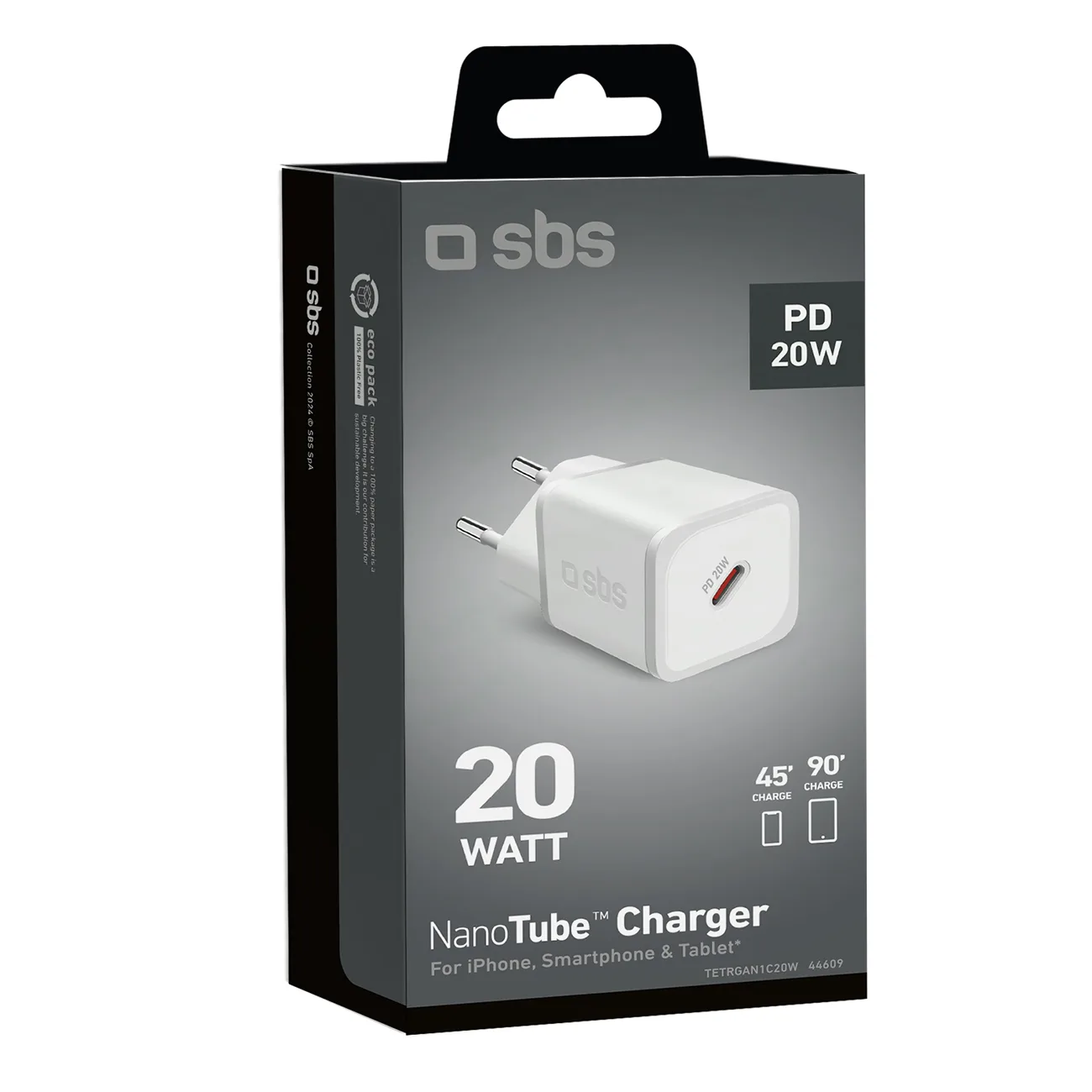 GaN zidni punjač s Power Delivery 20W - Bijela 2